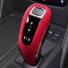 Red Alcantara Central Console Gear Shift Knob Trim For Cadillac XT4 -