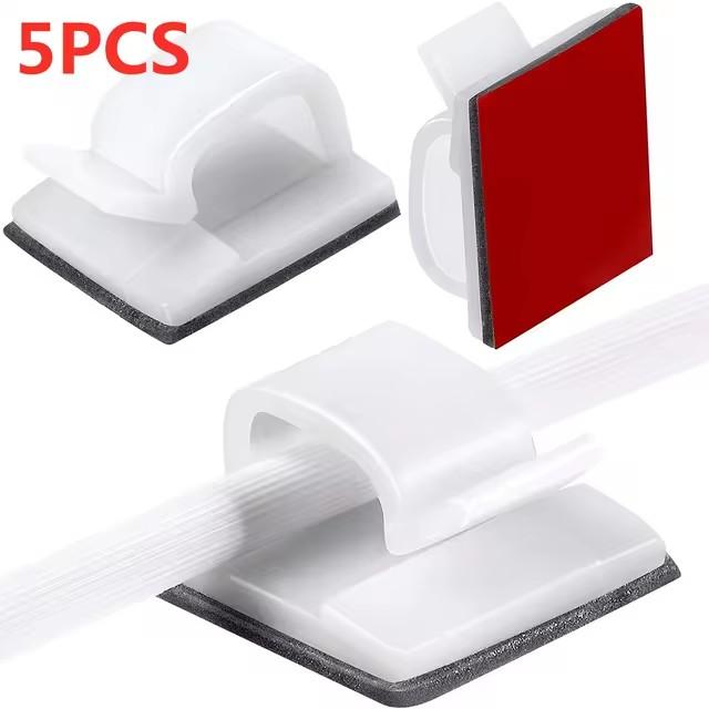 

Self-Adhesive Cable Organizer Wire Tie Cable Clamp Clips Holder Clamp Management Car Gps Data Decorative Cord Winder Manager