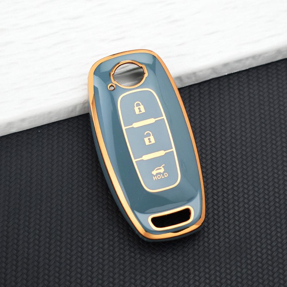 TPU Schlüsselhülle Halter für Nissan Qashqai J12 Juke Teana X-trail T33 Kicks Altima Ariya 3 Tasten Weiche Schale Fob Abdeckung Schlüsselanhänger
