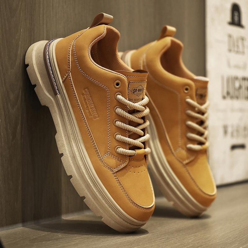 

Summer Breathable and Comfortable High Quality Popular Men s Shoes Trendy Shoes Lightweight and Versatile Business Shoes 43 жёлтый