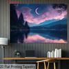 2D Magical Night Landscape Backdrop for Fantasy, Nature or Aesthetic Photoshoot
