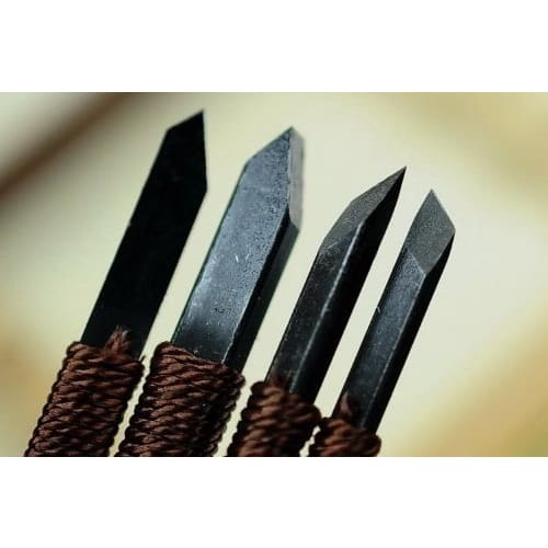 The Takumi! 10-Piece Set of Stone Carving Knives, Seal Carving Knives, Iron Brushes, and Seal Knives for Seal Making