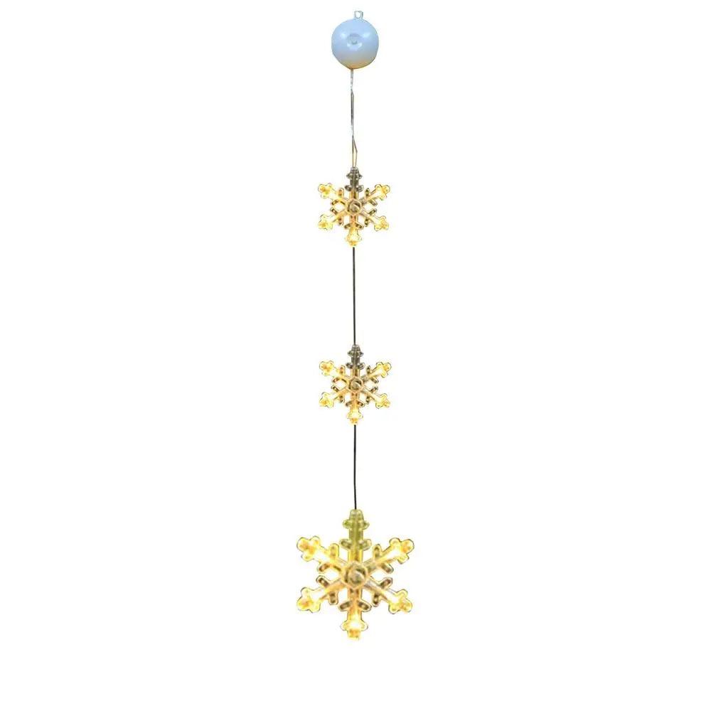 Snow Stars Christmas Tree Pendants House Decorative Suction Cup Lamp Led Christmas Decor  Home