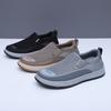 Sapatos masculinos primavera e outono novos casuais de um pedal não cansam os pés malha sapatos masculinos simples leves e confortáveis sapatos simples preguiçosos