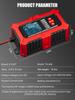 E-FAST 12V Battery Tester & Analyzer for Car/Motorcycle - Lead-Acid & Lithium-Iron Fast Charger