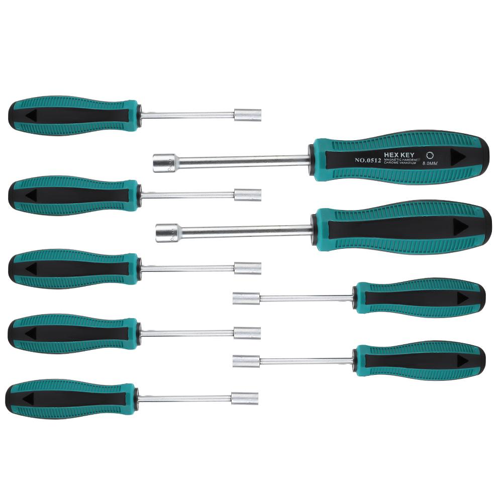 9pcs Magnetic Screwdriver Set Cross Slotted Home Hand Repair Tools