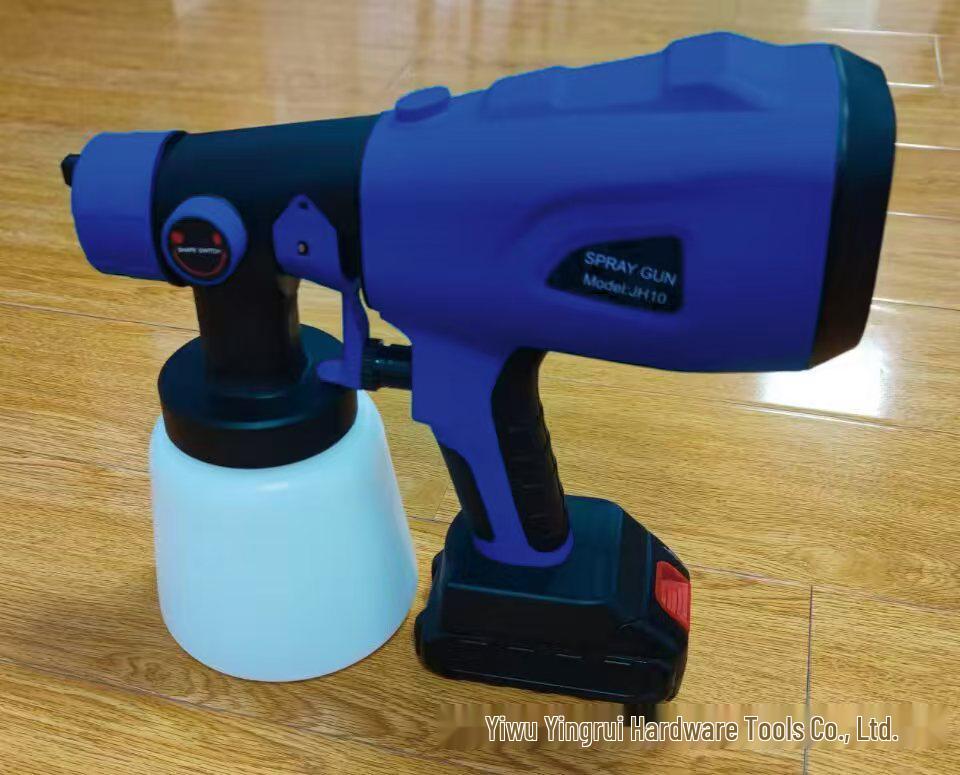 18V Rechargeable Lithium Battery Wireless Electric Paint Spray Gun for Walls & Latex Paint
