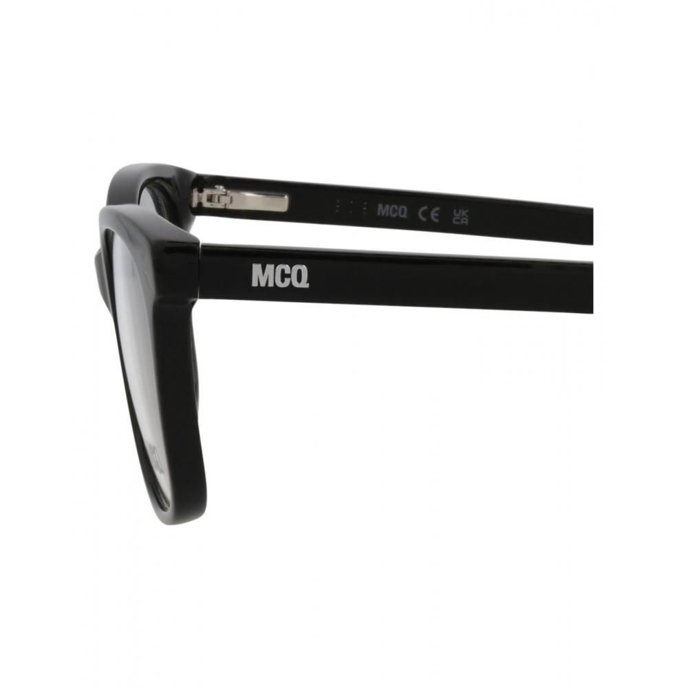 Mcq Alexander Mcqueen Square Frame Acetate Optical Frames Black Black Transparent