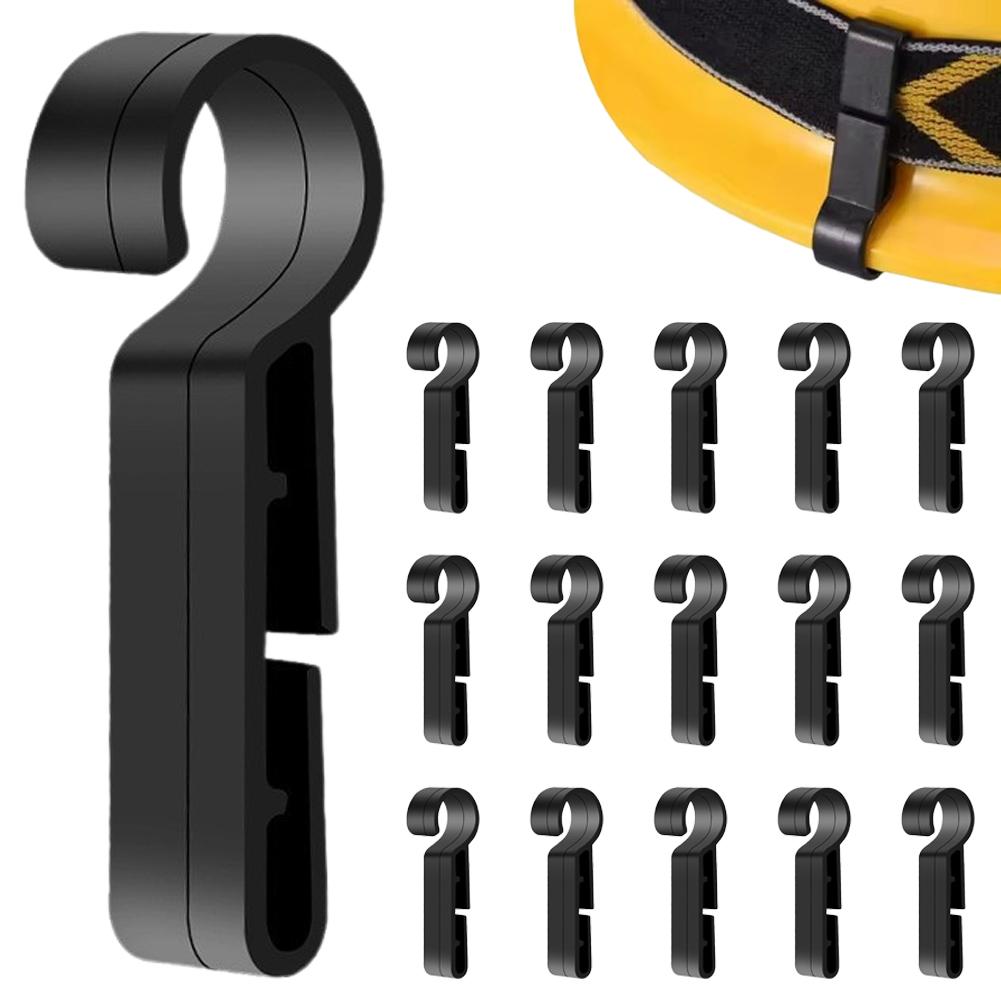 Hard Hat Light Clips Helmet Clips Attachment Head Light Clamps Headlamp Hat Non-Slip Safety Caps Hook Outdoor Tools
