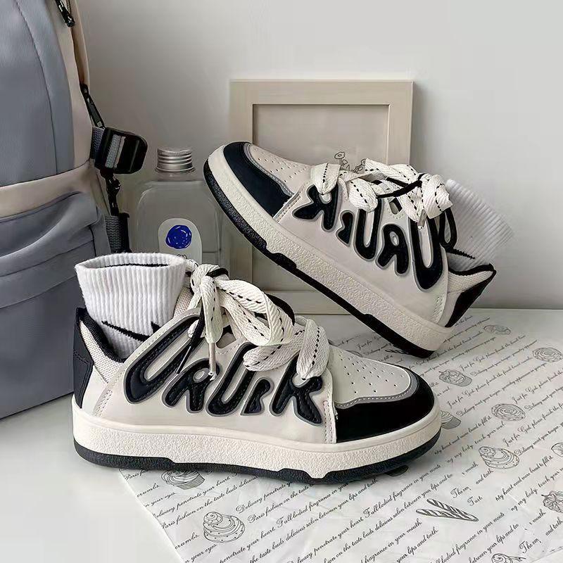 fashion 2024 Men Casual Sneakers New Sneakers Light Shoes Men Vulcanize Shoes All-match Shoes Male Flats Lace-up Platform Shoes