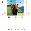 Golf Flagstick and Cup Fiberglass Stick Golf Pole and Cup Portable Golf Pin and Cup Set for Outdoor Training Practice Yard Lawn
