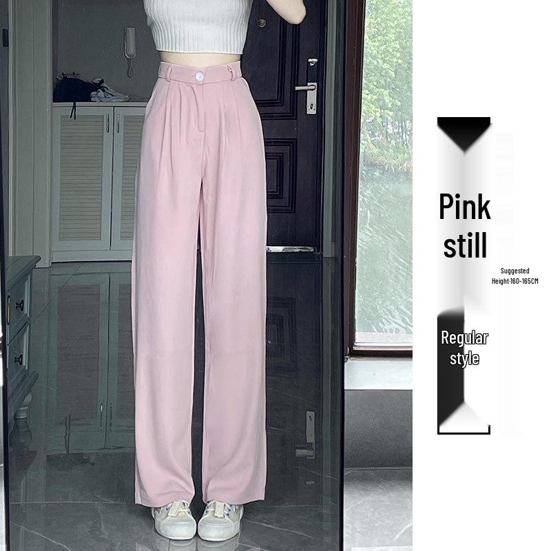 

Women s High-Waisted Black Wide-Leg Summer Drape Pants S (80-95 jin)