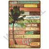 Beach Tin Sign Plaque Metal Summer Sign Metal Plate Wall Decor For Beach Bar House Surf Club Decorative Iron Painting Poster