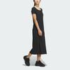 adidas SS25 Fashion Comfortable Soft Skin-Friendly Short Sleeve Dress Women Dresses Black JN0708