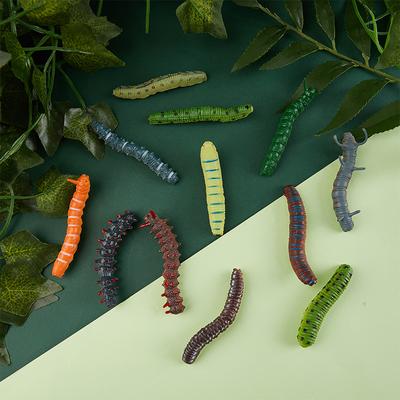 6Pcs Mixed Simulierte Krabbeln Wurm Raupe Insekt Pädagogisches Trick Spielzeug