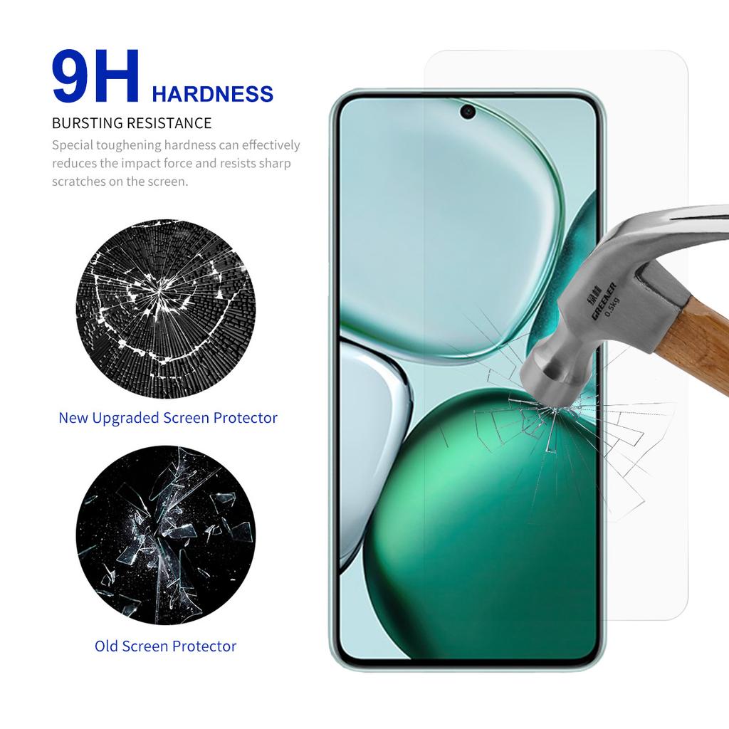 RURIHAI For Honor X9c Smart 5G Screen Protector 0.26mm 2.5D High Aluminium Silicon Glass Film
