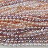 High-Quality 8-9mm Short Plump Rice Beads: Nearly Flawless Natural Freshwater Pearls for Mom Chain DIY Projects