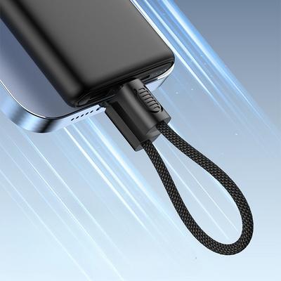 Lanyard Keychain Dual Type-C Charging Cable PD Super Fast Charge Cord Compatible with IPhone 15 Portable Phone Data Sync Power