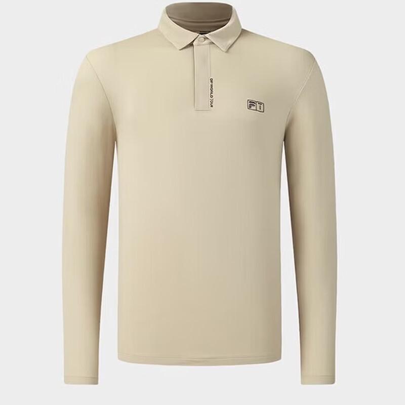 FILA Men s 2026 Spring Golf Anti-Sun Knit Long-Sleeve Polo Shirt 2XL