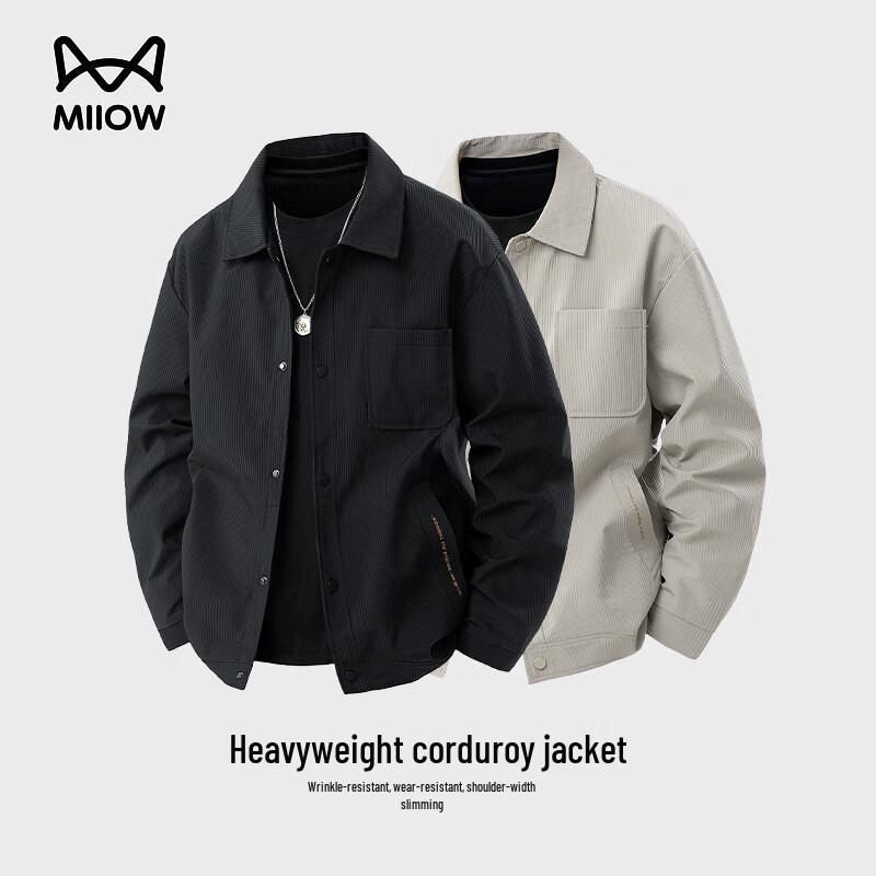 

Mao Ren Men s Lapel Workwear Jacket 2XL