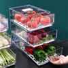 Fridge Organizer, Stackable Refrigerator Organizer Bins Reusable Food Storage Containers Fridge Drawer Organizer In Home Kitchen