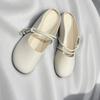Nuovi Zoccoli da Mezza Scarpa con Temperamento Francese Baotou Primavera Estate 2026 Scarpe Singole da Donna in Pelle Morbida