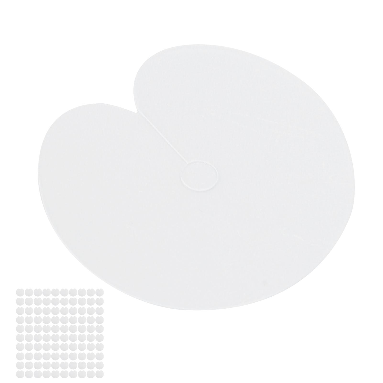 

100pcs Heat Shield Guards Professional Salon Single Hole Spacer Template for Hair Extension Bonding