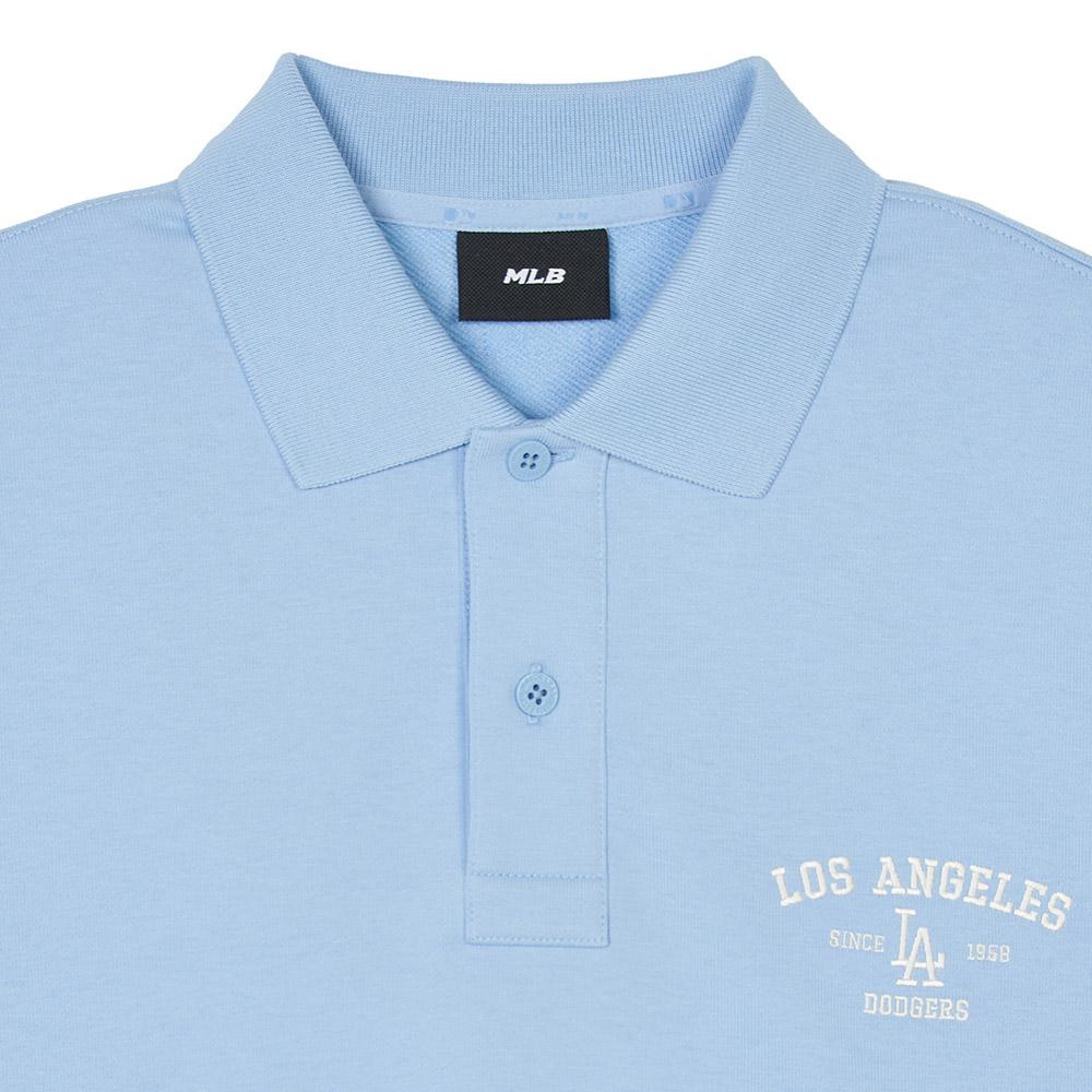 New MLB Los Angeles Dodgers Varsity Sweatshirt Unisex Sky Blue 3AMTV0841-07SBS