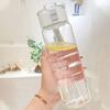 Muji Sports Fitness Large-Capacity Transparent Water Bottle for Outdoors, Travel & Office