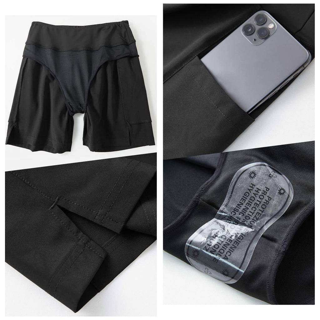 Shorts de Running à Poches pour Femmes à Séchage Rapide - Élégants, Amples, Élastiques, Vêtements de Plage Décontractés.