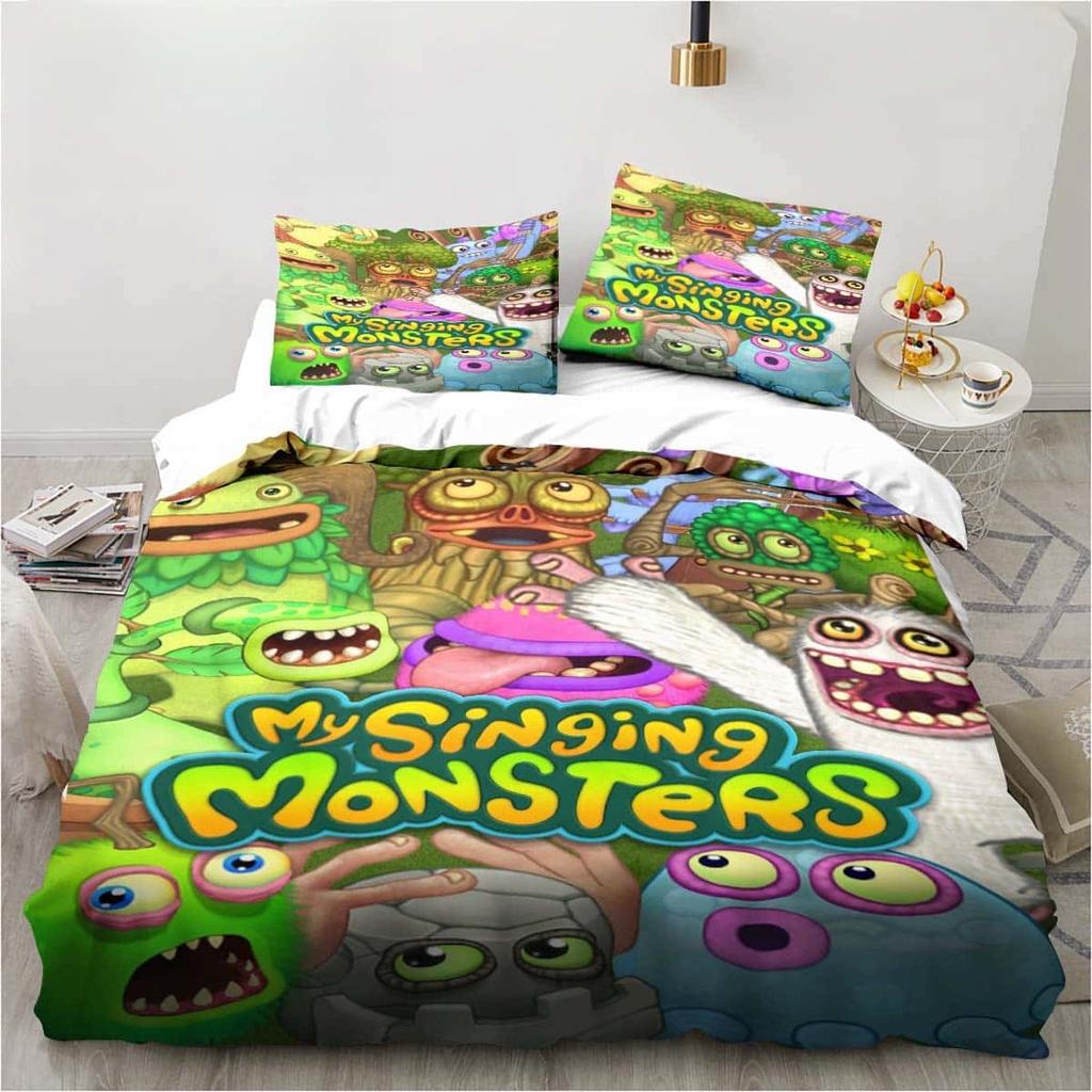 3D Druck Mein Spiel Singende Monster Bettwäschesets Bettdecke Steppdecke Bettbezug Bettbezug Kissenbezug 2-3-teilige Sets Kinder Erwachsenengröße
