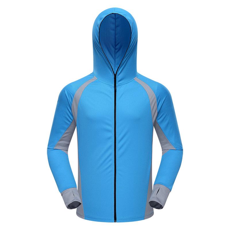 Men's Breathable Sun Protection Fishing Apparel - Thin, Sweat-Wicking, Mesh Design for Summer.
