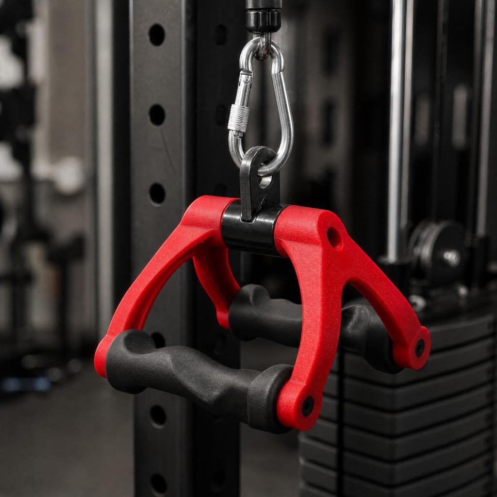 VShaped Lat Pulldown Handle Textured Grip and Row Wide Compatibility for Back