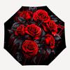 1pc Gothic Rose Bloom Umbrella with Plastic Handle,Suitable for All Seasons UmbrellaPT505