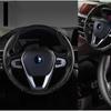Piese auto din piele de căprioară din fibră de carbon Capacul volanului de siguranță anti-alunecare Protector universal pentru volan de mașină pentru accesoriu auto