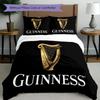 3pcs Duvet Cover Set (1*Duvet Cover + 2*Pillowcase, Without Core), Guinness Draught Print Bedding Set, Bedroom Decor, All‑Season, Gift
