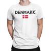 Men Flag of Denmark T Shirts  Cotton Clothing Leisure Short Sleeve Crew Neck Tees Plus Size TShirts