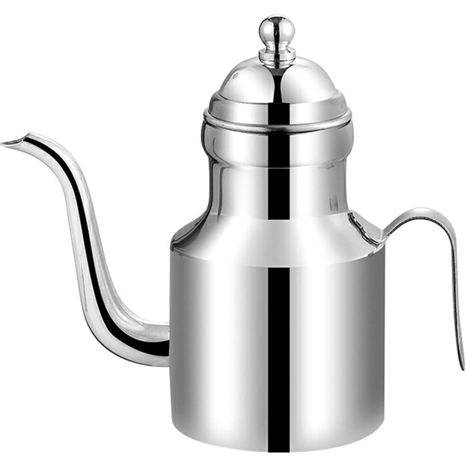 Multi Purpose Oil Dispenser With Leak proof Spout Stainless Steels Condiment Storage Container Practical Kitchen Tool