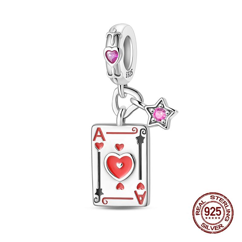 100% 925 Silver Tarot Collection Pendant DIY Hourglass Beads Fit Pandach Original Bracelet Women Jewelry Birthday Gift