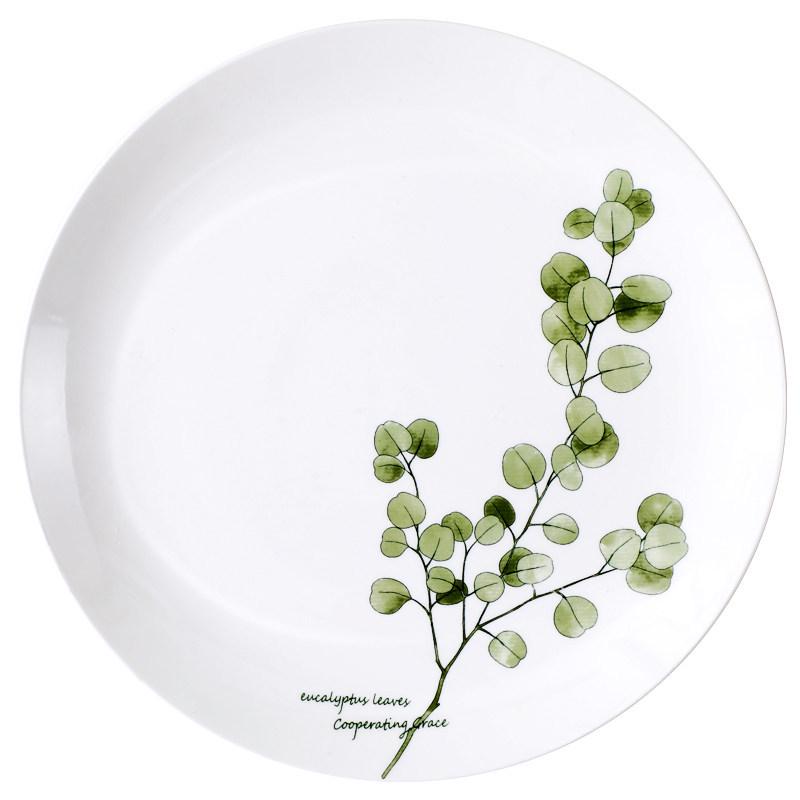 Nordic Style Set of 4 Creative Cartoon Ceramic Dinner Plates