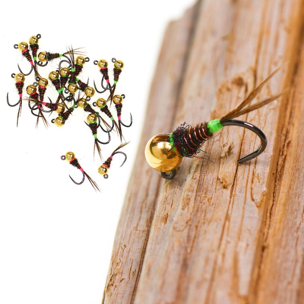 6PCS Fast Sinking Perdigon Euro Nymph Wet Fly Fishing Tungsten Bead Head Barbless Jig Hook Trout Grayling panfish Fishing Lures