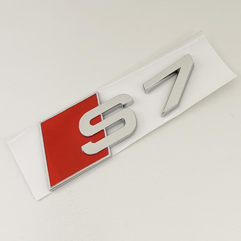 2026 3D ABS Chrome Black Logo S3 S4 S5 S6 S7 S8 Emblem Car Trunk Badge Sticker For Audi 8Y 8P 8V B6 B8 B9 8T C4 C6 C7 C8 Accessories