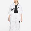 Nike Bunda do větru s potiskem loga Volná bunda se stojáčkem Dámské svrchní oblečení Bílá DX5865-100