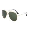 Unisex Aviator Frog Mirror Sunglasses - Multicolor Metal Frame