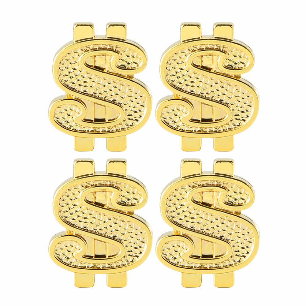 

AQTQAQ 4PCs New Arrial Aluminum US Dollar Car Tire Valve Stem Caps Tyre Air Dust Cover Truck Bicycle Wheel Valve Cap золотой