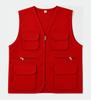 Custom Logo Multi-Pocket Volunteer Vest for Community and Photography Events