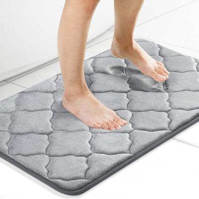 Tapete de banheiro, tapetes antiderrapantes para banheira, pia, lateral, tapete de chão, capacho de chuveiro, espuma de memória, almofada 3D