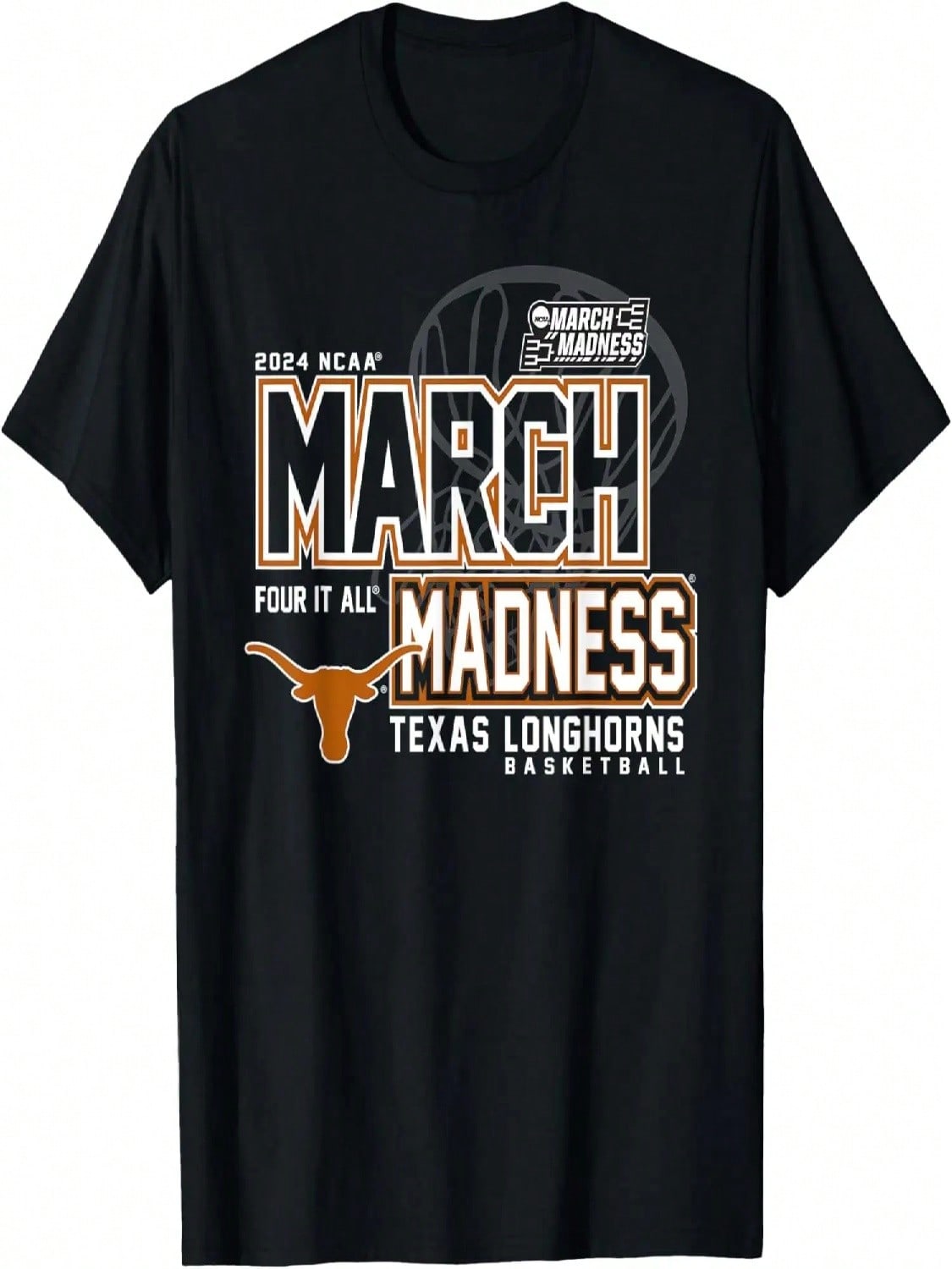 Texas Longhorns March Madness 2024 Women s Basketball T-Shirt S разноцветный
