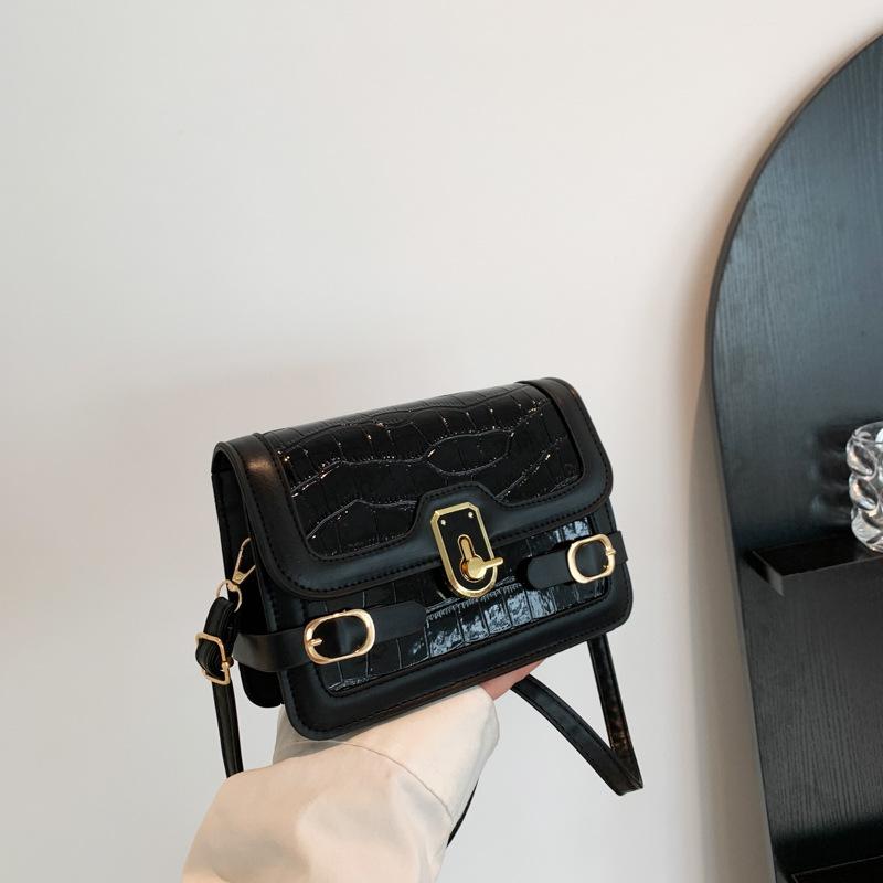 Lässige kleine Tasche Damen Frühling und Sommer 2025 neue Mode Textur Schulter Umhängetasche tragbare kleine quadratische Tasche