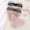 Spitze Hüfthebend Sexy Atmungsaktiv Niedrige Taille Dreieck Damen Slips